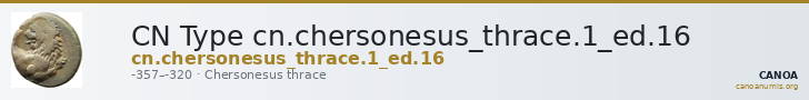 CN Type cn.chersonesus_thrace.1_ed.16 — CANOA
