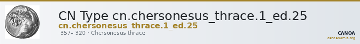 CN Type cn.chersonesus_thrace.1_ed.25 — CANOA