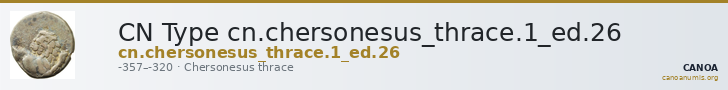 CN Type cn.chersonesus_thrace.1_ed.26 — CANOA