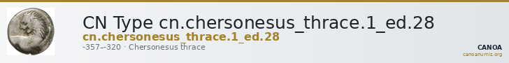 CN Type cn.chersonesus_thrace.1_ed.28 — CANOA