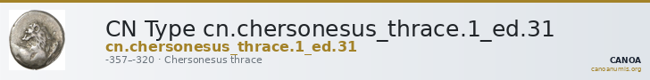 CN Type cn.chersonesus_thrace.1_ed.31 — CANOA