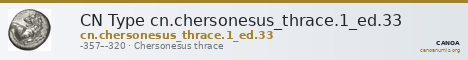 CN Type cn.chersonesus_thrace.1_ed.33 — CANOA