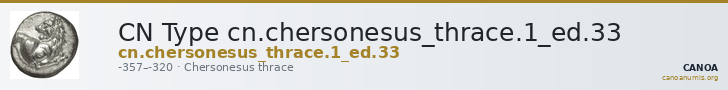 CN Type cn.chersonesus_thrace.1_ed.33 — CANOA