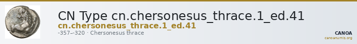 CN Type cn.chersonesus_thrace.1_ed.41 — CANOA