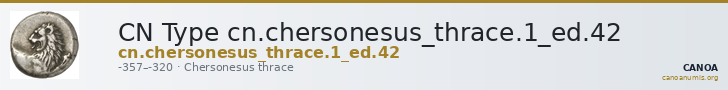 CN Type cn.chersonesus_thrace.1_ed.42 — CANOA
