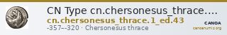 CN Type cn.chersonesus_thrace.1_ed.43 — CANOA