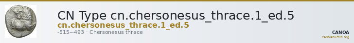 CN Type cn.chersonesus_thrace.1_ed.5 — CANOA