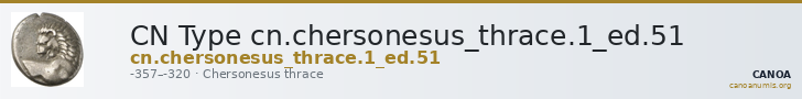 CN Type cn.chersonesus_thrace.1_ed.51 — CANOA
