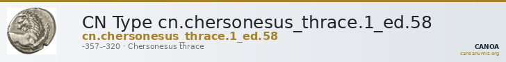 CN Type cn.chersonesus_thrace.1_ed.58 — CANOA