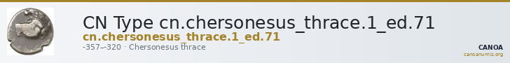 CN Type cn.chersonesus_thrace.1_ed.71 — CANOA