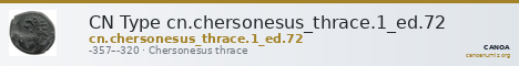 CN Type cn.chersonesus_thrace.1_ed.72 — CANOA