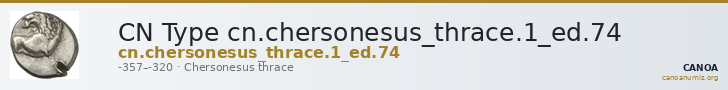 CN Type cn.chersonesus_thrace.1_ed.74 — CANOA
