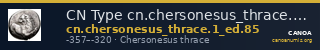 CN Type cn.chersonesus_thrace.1_ed.85 — CANOA