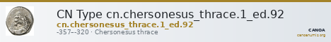 CN Type cn.chersonesus_thrace.1_ed.92 — CANOA