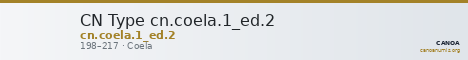 CN Type cn.coela.1_ed.2 — CANOA