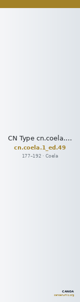 CN Type cn.coela.1_ed.49 — CANOA
