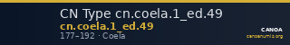 CN Type cn.coela.1_ed.49 — CANOA