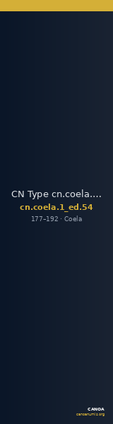 CN Type cn.coela.1_ed.54 — CANOA