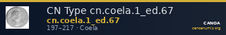 CN Type cn.coela.1_ed.67 — CANOA