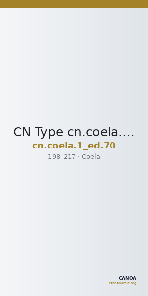 CN Type cn.coela.1_ed.70 — CANOA