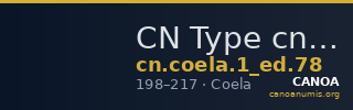 CN Type cn.coela.1_ed.78 — CANOA