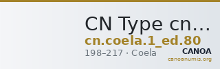 CN Type cn.coela.1_ed.80 — CANOA