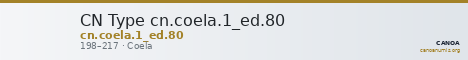 CN Type cn.coela.1_ed.80 — CANOA