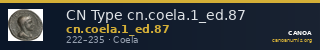 CN Type cn.coela.1_ed.87 — CANOA