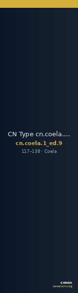 CN Type cn.coela.1_ed.9 — CANOA