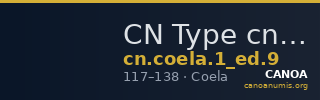 CN Type cn.coela.1_ed.9 — CANOA