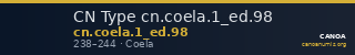 CN Type cn.coela.1_ed.98 — CANOA