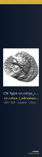 CN Type cn.cotys_i_odrysian_thrace.1_ed.1 — CANOA