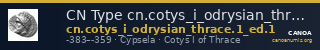 CN Type cn.cotys_i_odrysian_thrace.1_ed.1 — CANOA