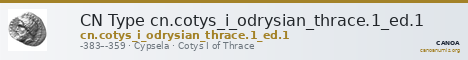 CN Type cn.cotys_i_odrysian_thrace.1_ed.1 — CANOA