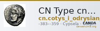 CN Type cn.cotys_i_odrysian_thrace.1_ed.2 — CANOA