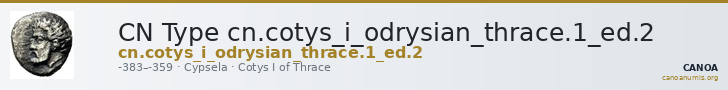 CN Type cn.cotys_i_odrysian_thrace.1_ed.2 — CANOA