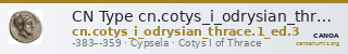 CN Type cn.cotys_i_odrysian_thrace.1_ed.3 — CANOA