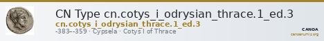 CN Type cn.cotys_i_odrysian_thrace.1_ed.3 — CANOA