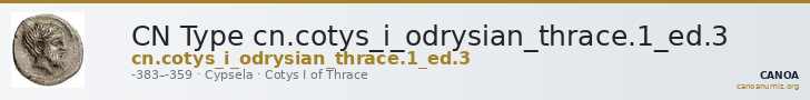 CN Type cn.cotys_i_odrysian_thrace.1_ed.3 — CANOA