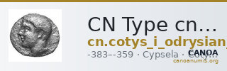 CN Type cn.cotys_i_odrysian_thrace.1_ed.4 — CANOA