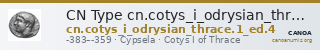 CN Type cn.cotys_i_odrysian_thrace.1_ed.4 — CANOA