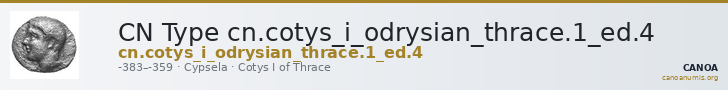CN Type cn.cotys_i_odrysian_thrace.1_ed.4 — CANOA