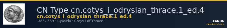 CN Type cn.cotys_i_odrysian_thrace.1_ed.4 — CANOA