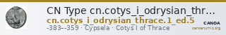 CN Type cn.cotys_i_odrysian_thrace.1_ed.5 — CANOA