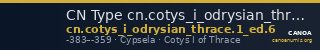 CN Type cn.cotys_i_odrysian_thrace.1_ed.6 — CANOA
