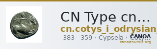 CN Type cn.cotys_i_odrysian_thrace.1_ed.7 — CANOA
