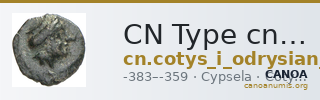 CN Type cn.cotys_i_odrysian_thrace.1_ed.8 — CANOA