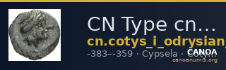 CN Type cn.cotys_i_odrysian_thrace.1_ed.8 — CANOA