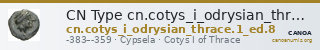 CN Type cn.cotys_i_odrysian_thrace.1_ed.8 — CANOA