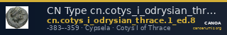 CN Type cn.cotys_i_odrysian_thrace.1_ed.8 — CANOA